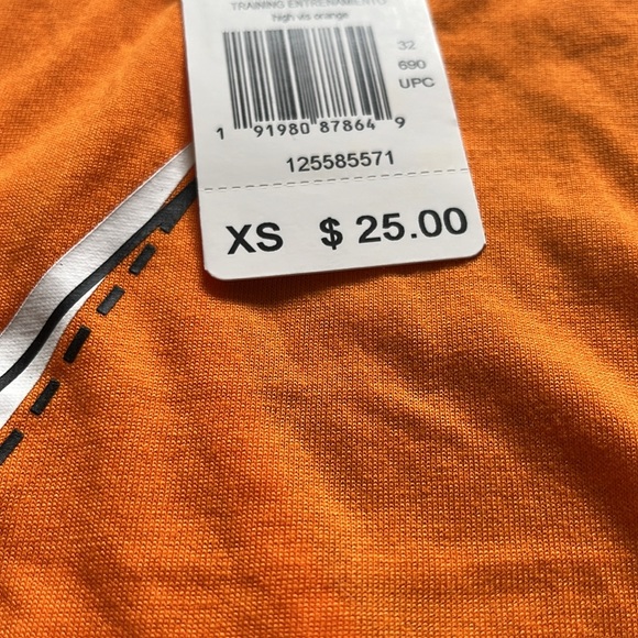 Racerback Reebok Orange Tank Top - Picture 3 of 4